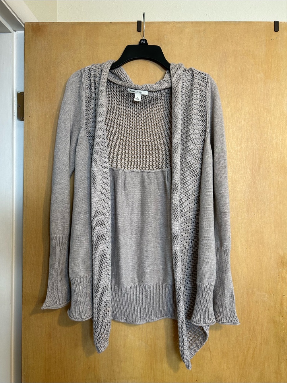 Banana Republic Light Gray Sping Summer Cotton Knit Cardigan SMALL NWOT